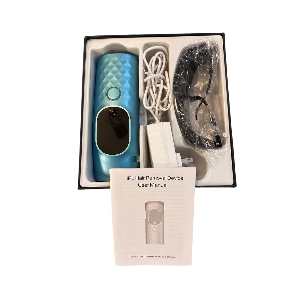 IPL Laser Hair Removal Device MLY-T069 Metallic Blue At Home Permanent Grooming
